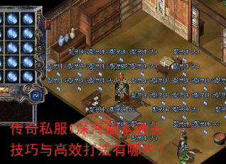 传奇私服1深海副本通关技巧与高效打法有哪些? 传奇私服1深海副本通关技巧与高效打法有哪些?