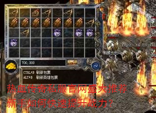 热血传奇私服官网盛大推荐新手如何快速提升战力? 热血传奇私服官网盛大推荐新手如何快速提升战力?