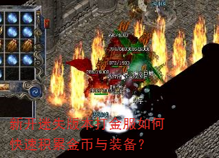 新开迷失版本打金服如何快速积累金币与装备? 新开迷失版本打金服如何快速积累金币与装备?