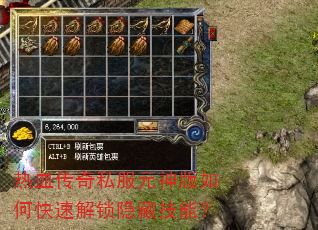 热血传奇私服元神版如何快速解锁隐藏技能? 热血传奇私服元神版如何快速解锁隐藏技能?