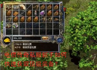 电信传奇私服新手如何快速获取顶级装备? 电信传奇私服新手如何快速获取顶级装备?