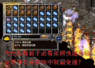 传奇私服新手必看如何快速升级获取神装并在PK中制霸全服? 传奇私服新手必看如何快速升级获取神装并在PK中制霸全服?