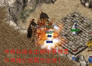 传奇私服合击版中英雄是否有独立的属性面板? 传奇私服合击版中英雄是否有独立的属性面板?
