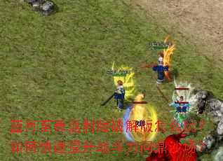 蓝月至尊返利版破解版怎么玩?如何快速提升战斗力问鼎沙场? 蓝月至尊返利版破解版怎么玩?如何快速提升战斗力问鼎沙场?