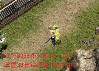 ��ɫBOSS���ˢ��һ�Σ�����30���ӹ�����ռ�Ȼ�