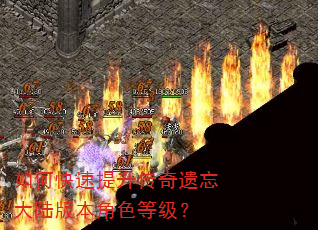 如何快速提升传奇遗忘大陆版本角色等级? 如何快速提升传奇遗忘大陆版本角色等级?